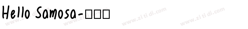 Hello Samosa字体转换